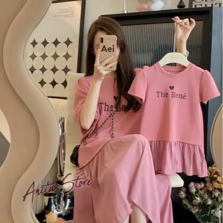 Váy mẹ con mẫu Hàn Quốc cực kì sang chảnh cho mẹ và bé. Size bé 5-40kg, mẹ 40-65kg (Ảnh thật cuối) Áo Quần Nữ Voi