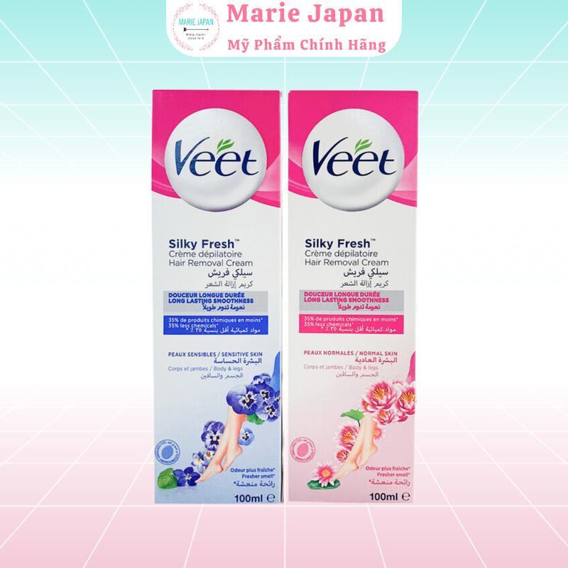  Kem Tẩy Lông Veet Silk Fresh Dịu Nhẹ Chính Hãng 