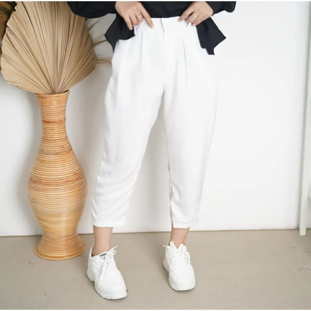 Ankle Pants Celana Ankle Wanita Korea
