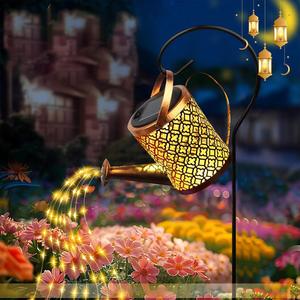 Solar Powered Watering Kettle Light, Outdoor Garden Decoration Light for Landscape Lighting on Trails, Ideal for Decorating Ramadan, Valentine's Day, Birthday