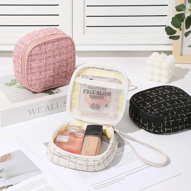 Portable Mini Makeup Bag, 1 Count Fashionable Lipstick Bag, Travel Makeup Bag, Simple All-match Makeup Bag for Women & Girls 0