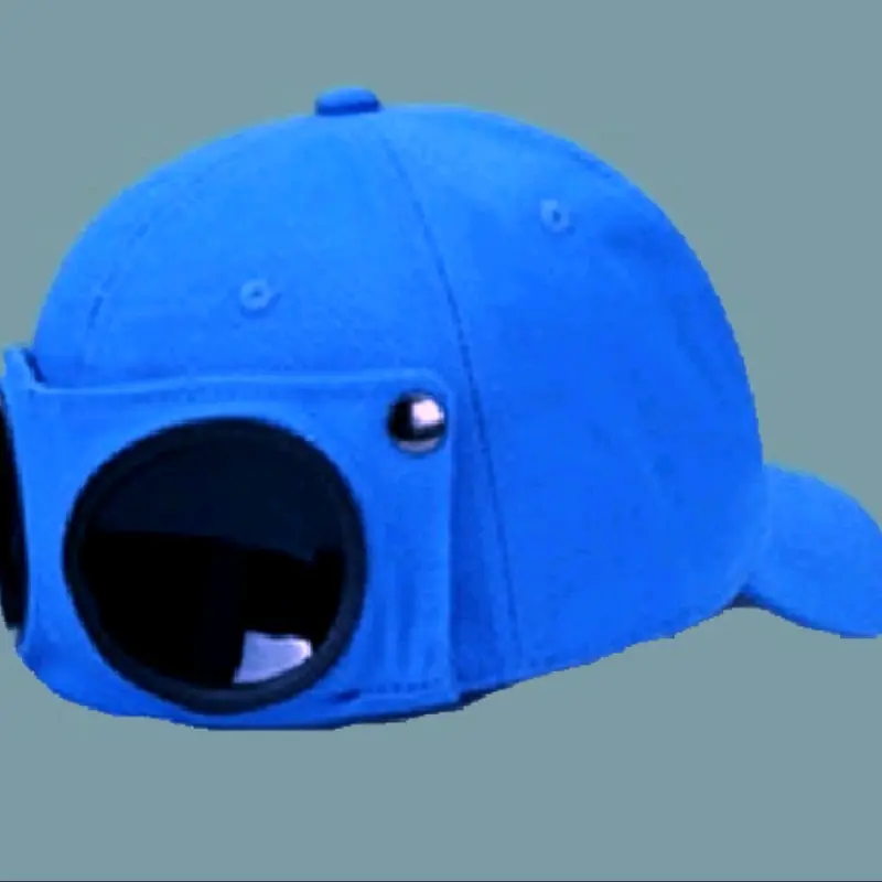 Topi Baseball kacamata hand made topi pria topi wanita topi golf GOGGLE CAP Topi Bisbol mendunia polos hitam webbing random 4