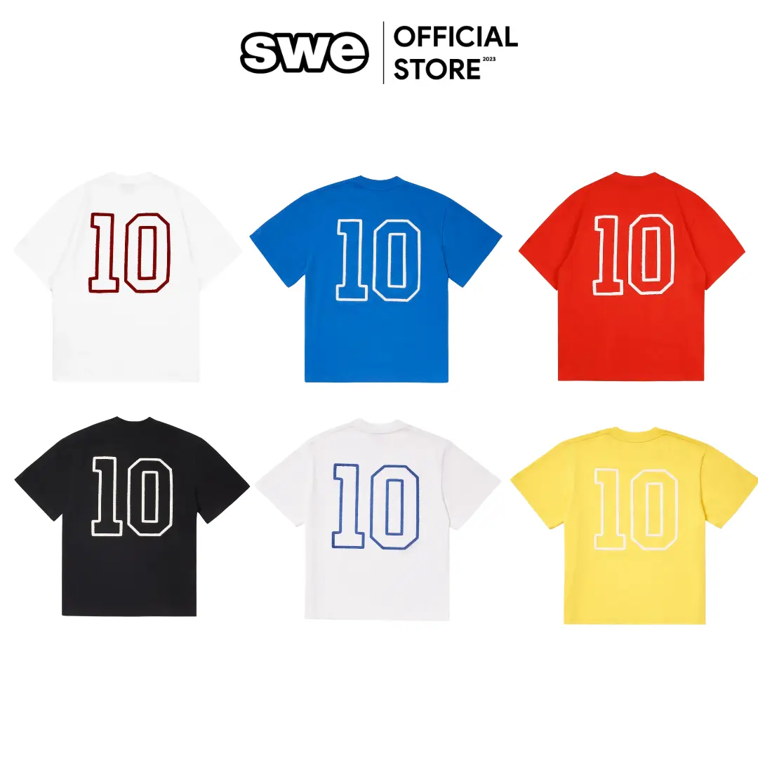 Áo Thun Thể Thao Unisex Local Brand SWE 10 Tee - Đen/Trắng/Xanh/Vàng