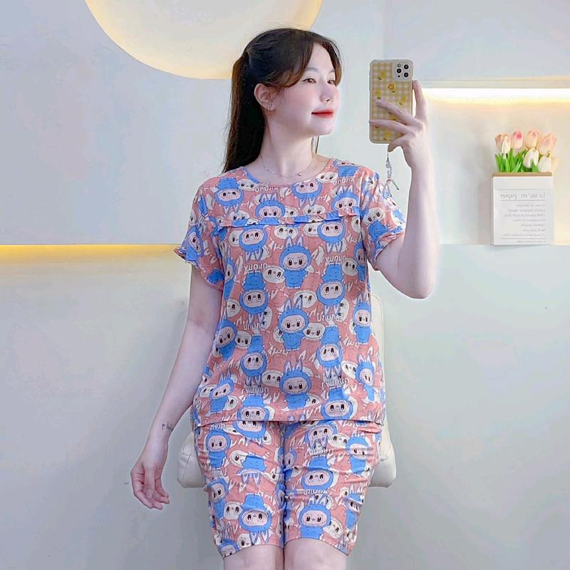 {SALE LẺ SIZE} KA62 - Size L (50-60kg) Đồ bộ Tole Lanh Nữ Quần Lửng Áo Có Tay  Women 1