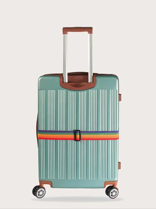 LGBT Portable Rainbow Stripe Print Luggage Strap, Nylon Travel Belt for Suitcase, Bag, Carry-on 2
