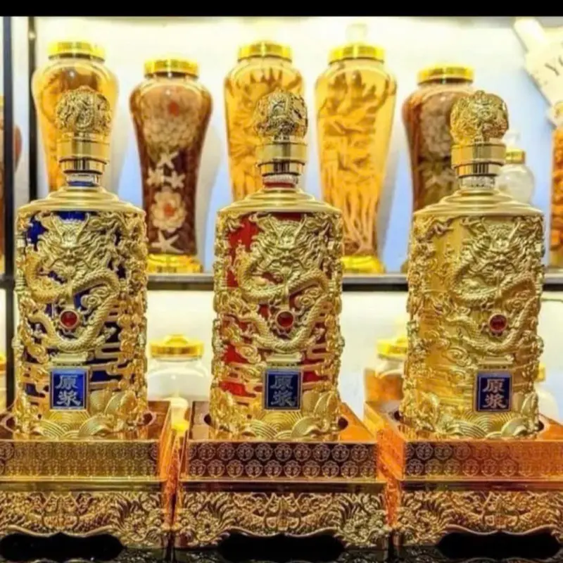 Bình Đựng Đựng Rượu Đế Vương Khảm Rồng, Thể tích : 1lít. 1