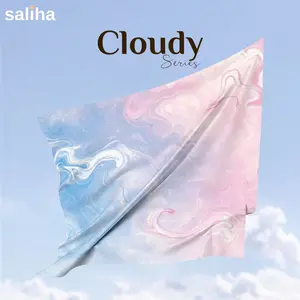 Hijab Motif Segi Empat Premium 130x130cm dan 115x115cm | Kerudung Segiempat Motif Syari Voal Sublim Premium