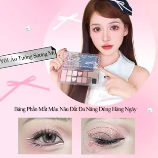 VEECCI CHÍNH HÃNG Bảng Phấn Mắt 11 Ô Ánh Ngọc Trai Lì Đa Chức Năng Phát Triển Màu Sắc Lâu Dài Dễ Bị Nhòe 9.3g YOOMI Cosmetics 4
