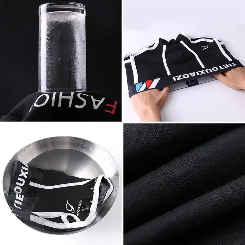 Quần Boxer Nam, Chất Liệu Cotton Nguyên Chất, Phong Cách Sexy Và Hợp Xu hướng Thích Hợp Cho Nam Và Trẻ Trung, Quần Đùi Thể Thao, Thoải Mái Và Co Giãn, Đồ Lót Bé Trai 3