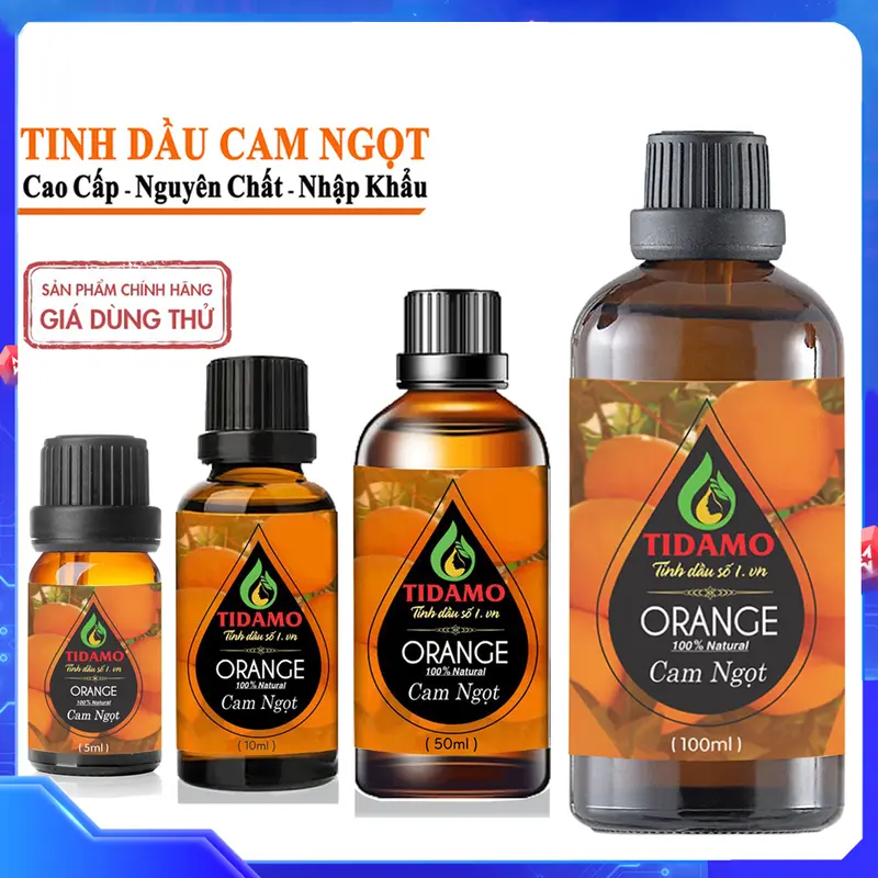 Tinh Dầu Cam Nguyên Chất Chai Lớn 50ML | Chính Hãng, Có Kiểm Nghiệm | Tinh Dầu Xông Phòng Cao Cấp An Toàn Cho Trẻ, Khử Mùi, Kháng Khuẩn, Giải Cảm và Sảng Khoái 3