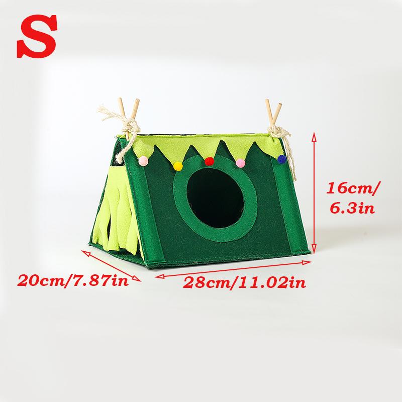 Product Introduction of Small Pet Nest Felt Tent Rabbit Nest Hamster House Hamster Cage Large Guinea Pig Cage Guinea Pig Small Animal Bed Accessories 2