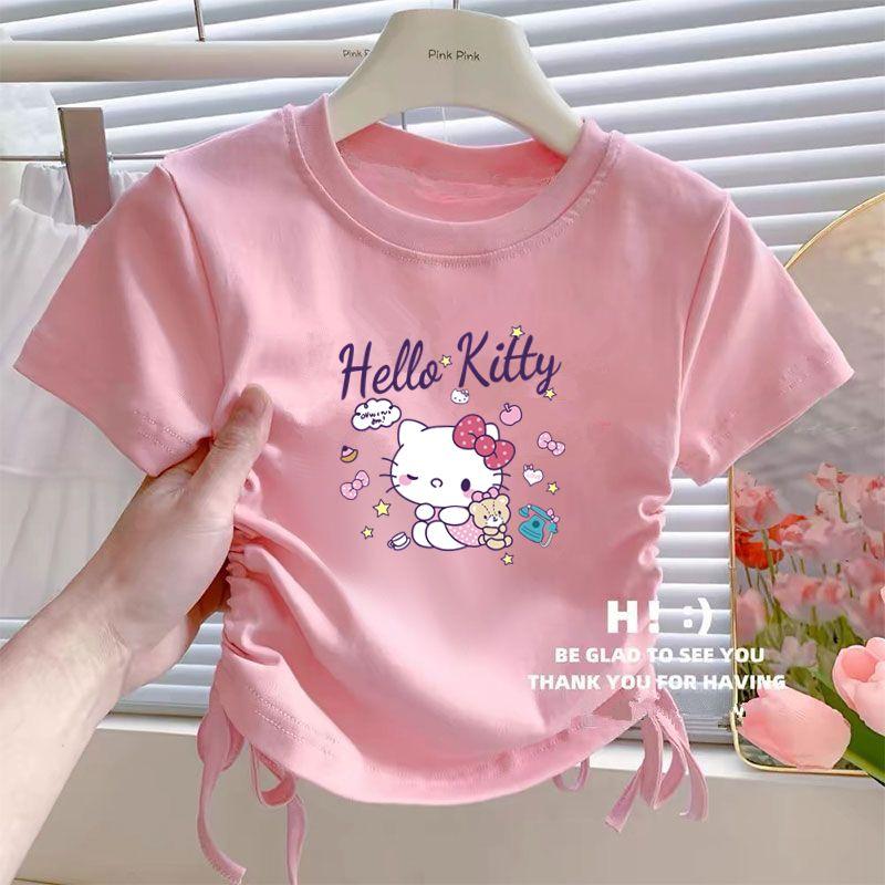 Product Introduction of Áo Phông ngắn Tay Áo, Cho Bé Gái Trẻ Trung Và Nhỏ Hàng Mới Về Mùa Hè, Áo Phong Cách Công Chúa Thường Ngày Cho Em Bé Và Trẻ Em, Tay Lửng Dây Rút, Thời Trang 25
