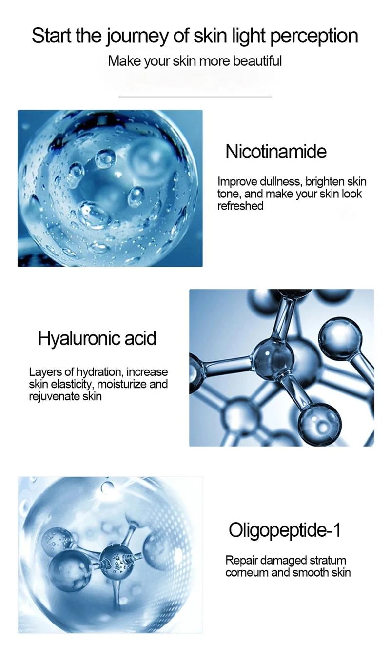 Product Introduction of 500ml  Large Capacity Essence Water Niacinamide Improve Dull Hyaluronic Acid Moisturize Dry Skin Facial Beauty Care Toner 6