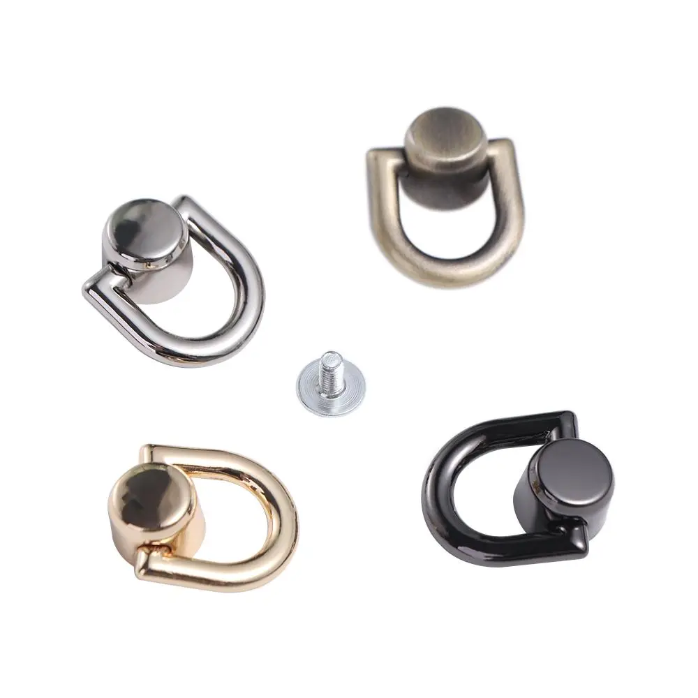 DIY Metal Bag Rivet Nail Buckle Tong Snap D Ring Metal Bag Rivet Nail Hardware Accessorie Handbag Belt Hanger Handbag Belt Traveling Bag