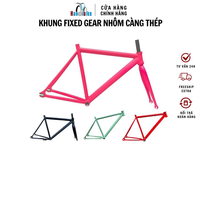 Khung xe đạp Fixed gear nhôm Noname mẫu 2023 Đạp Xe Đạp Sports