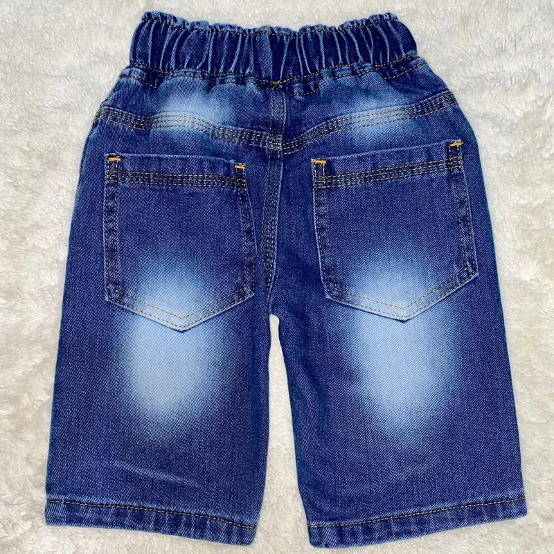 celana jeans pendek anak biowash riped 2-5 tahun 2
