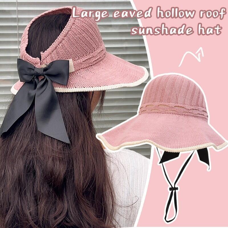 Product Introduction of Eave Protection for Women Anti-UV, Adjustable, Foldable Empty Top Hat Large Brim Sun Caps - Travel Visor Sunshade Beach Cap 44