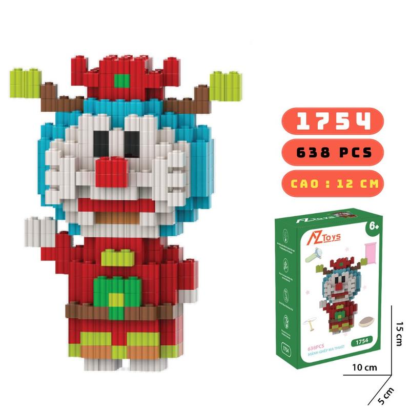Product Introduction of Đồ Chơi Lắp Ghép Doraemon Mini Nhiều Màu, Chất Liệu Nhựa ABS 7