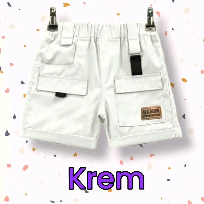 100 rb 3 pcs Celana Pendek Cargo Anak / Celana Cargo Short Pants usia 1 - 10 3