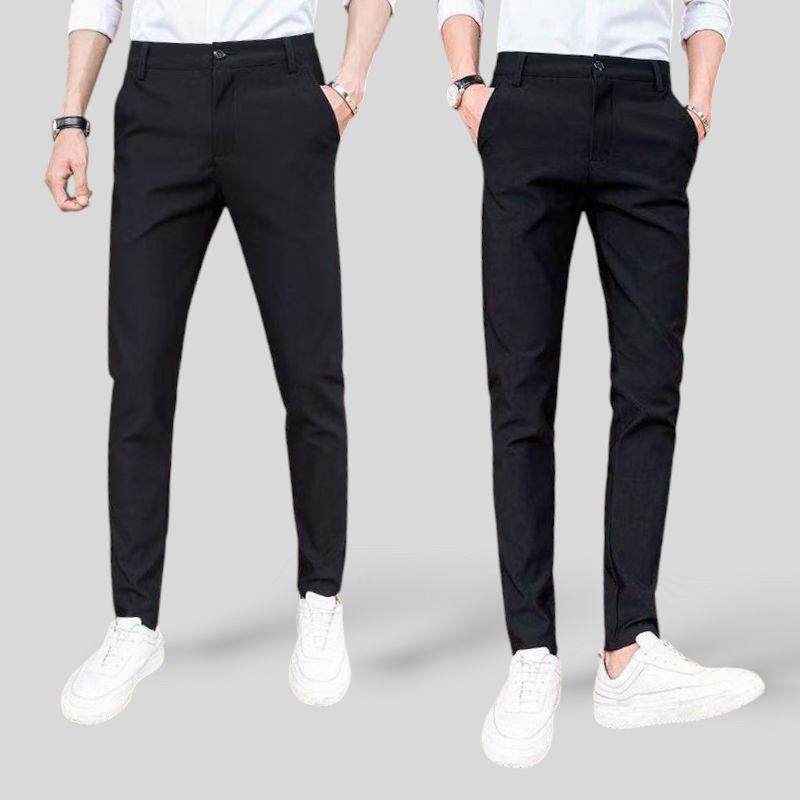 Quần Tây Nam Form Ôm Vải Cotton Co Giãn 4 Chiều,Quần Tây Âu,Quần Dài Tây Nam