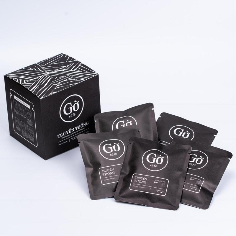 Cà phê phin giấy tiện lợi Gờ cafe- Cà phê mộc, rang xay nguyên chất.