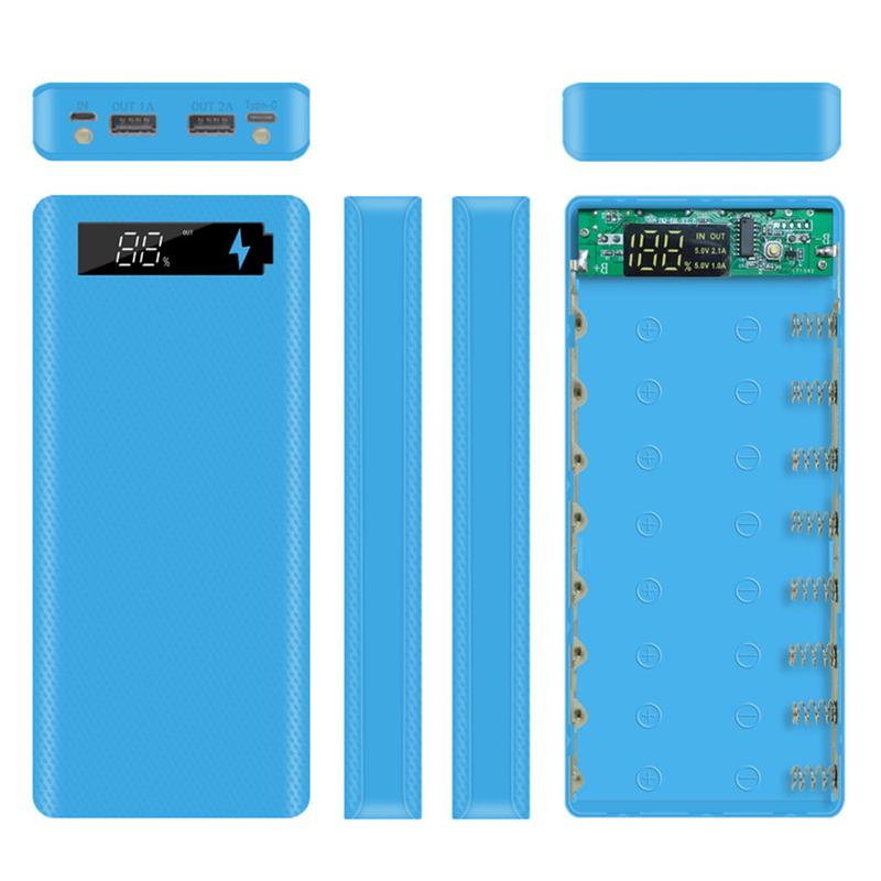 Vỏ pin 18650, Cầm Tay, Micro USB và Type-C, LCD, Tự làm, Hộp đựng pin dự phòng di động Chống Nước Phụ Kiện 3