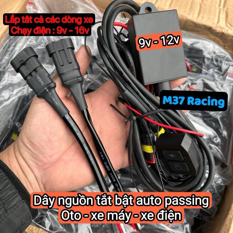 Dây nguồn Tắt bật Đèn Trợ sáng đèn Aozoom Ex3 + auto passing + Qua điều khiển - Cho oto - xe máy - Xe điện