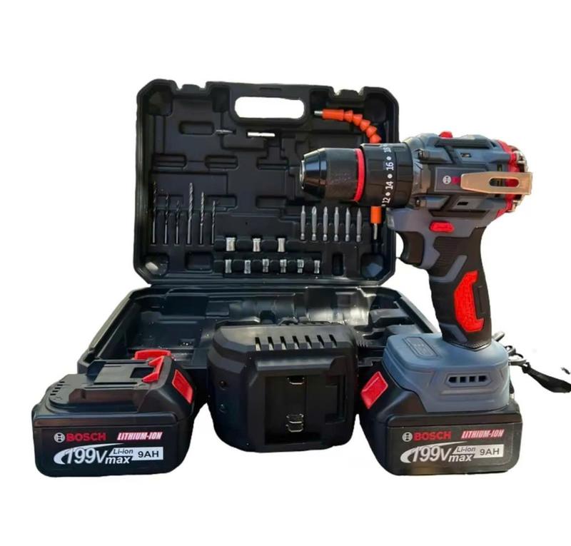 Máy Khoan Pin Bosch 3 chức năng TẶNG KÈM PHỤ KIỆN 24 CHI TIẾT . Đầu kẹp 10mm . Động Cơ không Chổi Than. Có Khoá Trục . Chân Pin Thông Dụng