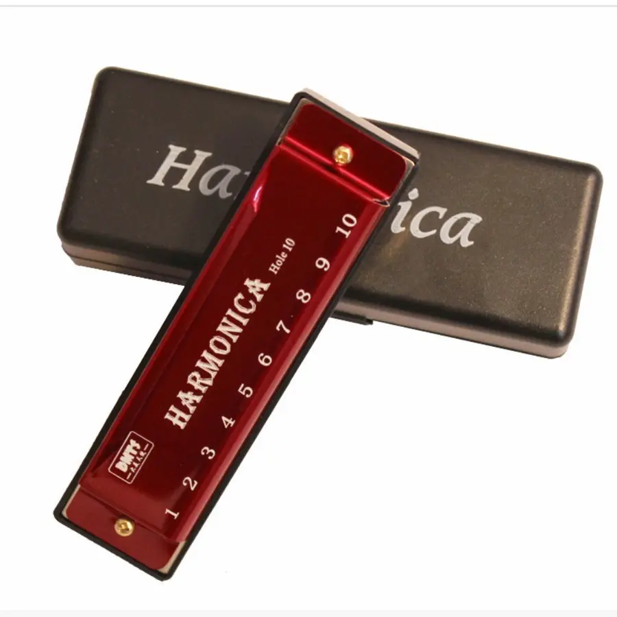 2021 New Model BOX HITAM Harmonika 10 lubang nada Import P14.