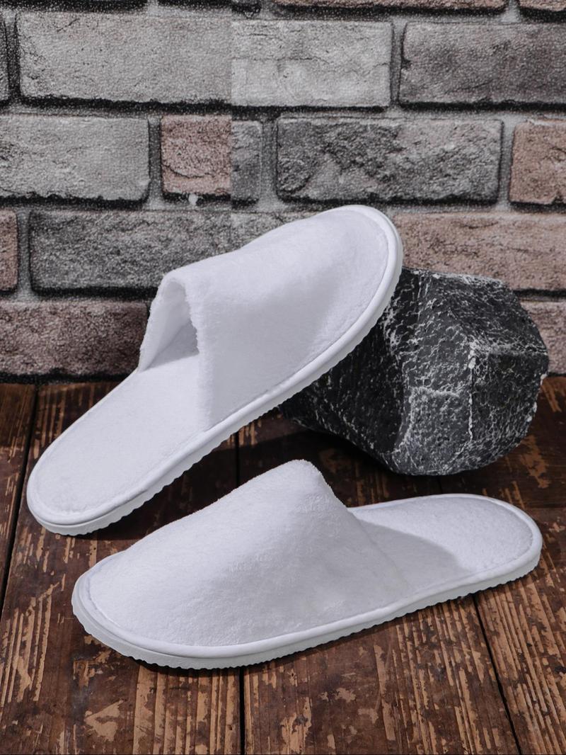 Product Introduction of Women's Solid Color Thick Plush Slippers, Casual Soft Comfortable Home Slippers, Hotel Slippers, Non-Disposable, Machine Washable & Dry Cleanable, Non-slip Slippers for All Seasons 16