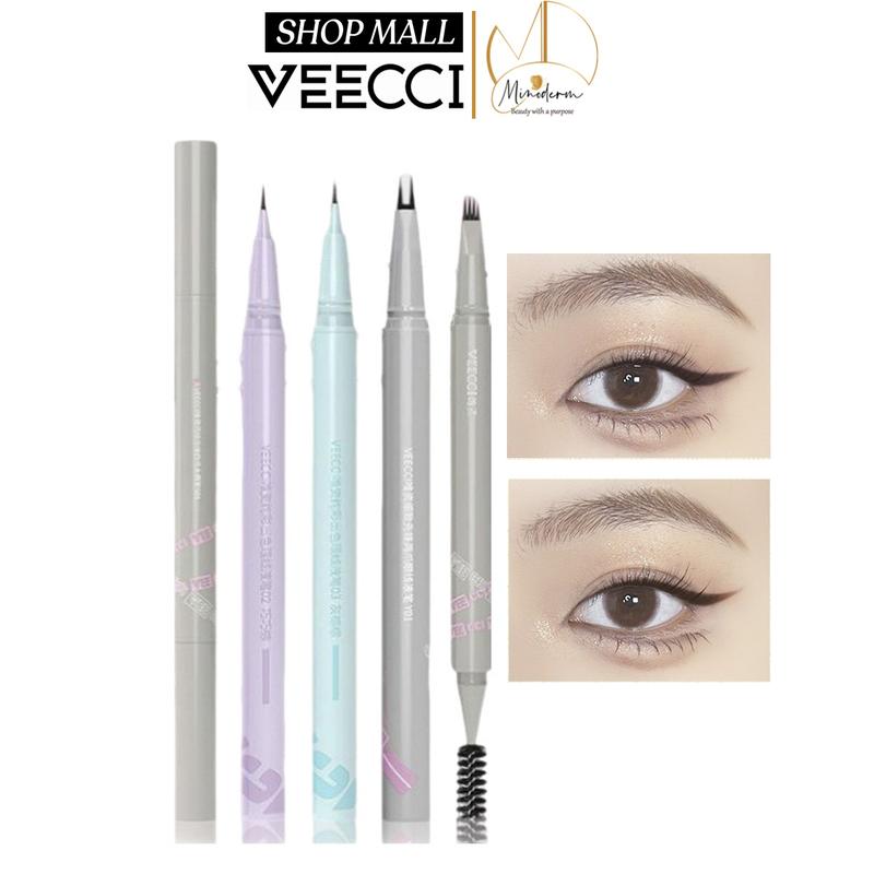 Bút Kẻ Mắt Và Gẩy Sợi Mi Dưới VEECCI Dạng Lỏng Chống Thấm Nước Không Nhòe 0.01mm/0.005mm