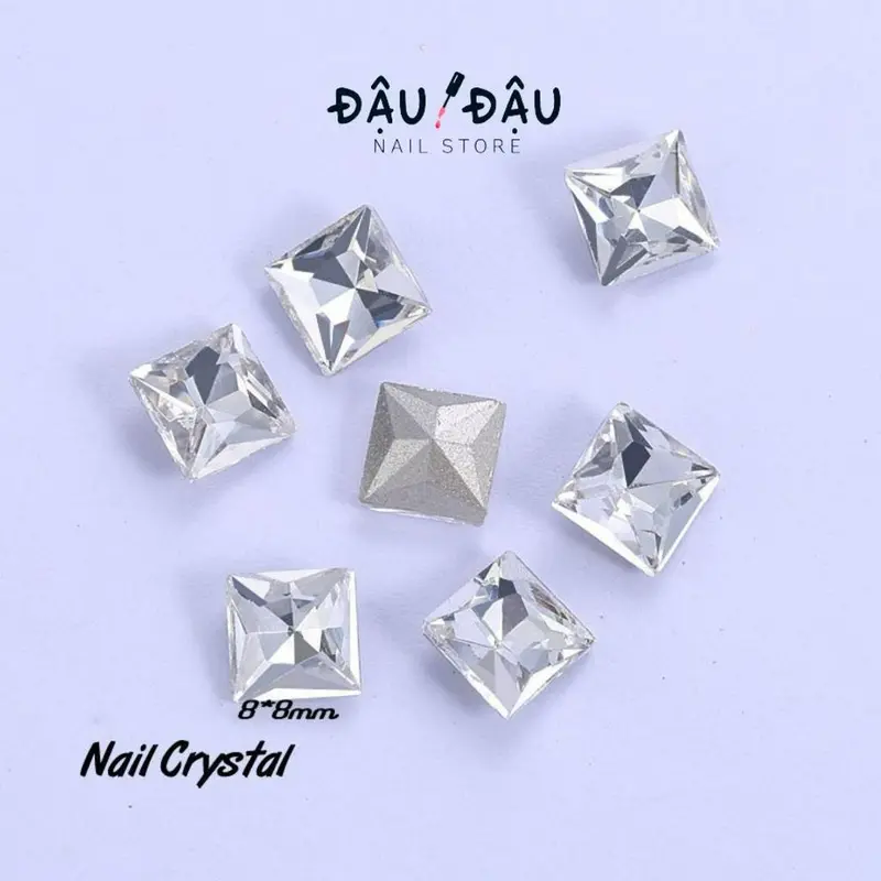 Lẻ 01 viên đá giả úc K9 Pha lê đủ hình đính móng - Phụ kiện làm nail   - Đậu Đậu Nail Store 3
