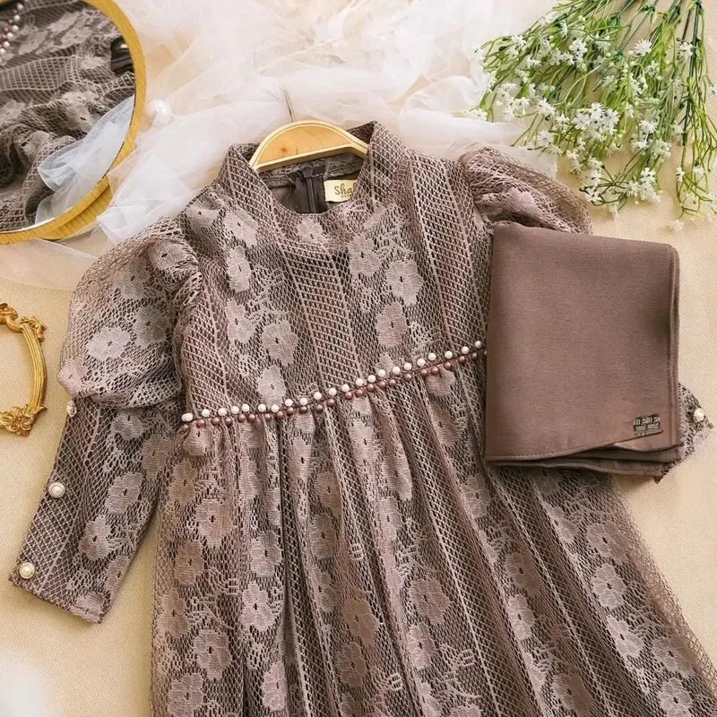 Aqila kids ( tanpa kerudung )dress anak umur 1 - 9 tahun/ dress anak perempuan terlaris model 2023 0