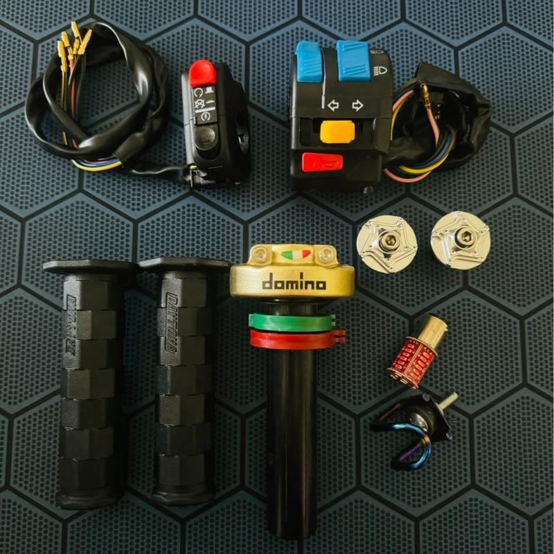 CB 7M Cùm tăng - 2 cùm công tắc -  gù nhôm , Bao tay , móc Đồ , hậu ,  - Phụ kiên xe máy Phụ Kiện Phụ Tùng