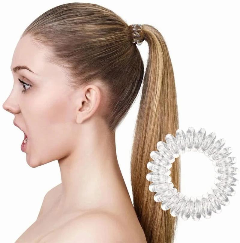 Product Introduction of Dây Buộc Tóc Xoắn Ốc, Cỡ Lớn (43mm), Có 10 / 20 / 30 Cái, Dây Buộc Tóc Xoắn Ốc, Dây Buộc Tóc Cuộn, Kiểu Bobbles Dây Điện Thoại, Giữ Chắc Chắn Không Dấu Vết, Không Thấm Nước 7