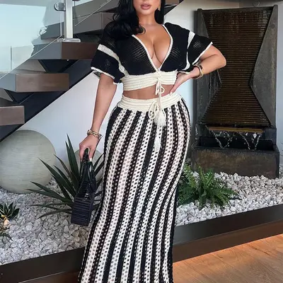 Women's Printing Short Sleeve Depth V Waist Strap Swagger Vacation Maxi Dress Women's Printing Short Sleeve Depth V Waist Strap Swagger Vacation Maxi Dress