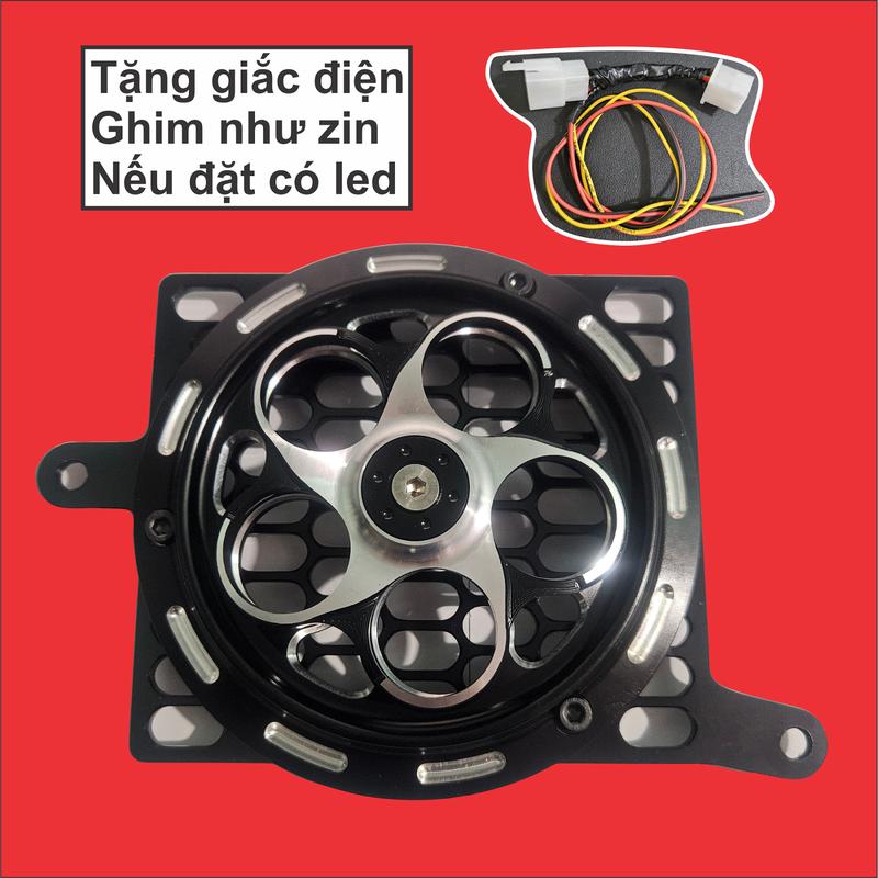 Quạt CNC gắn sẵn Che két nước/Che quạt gió vario  125