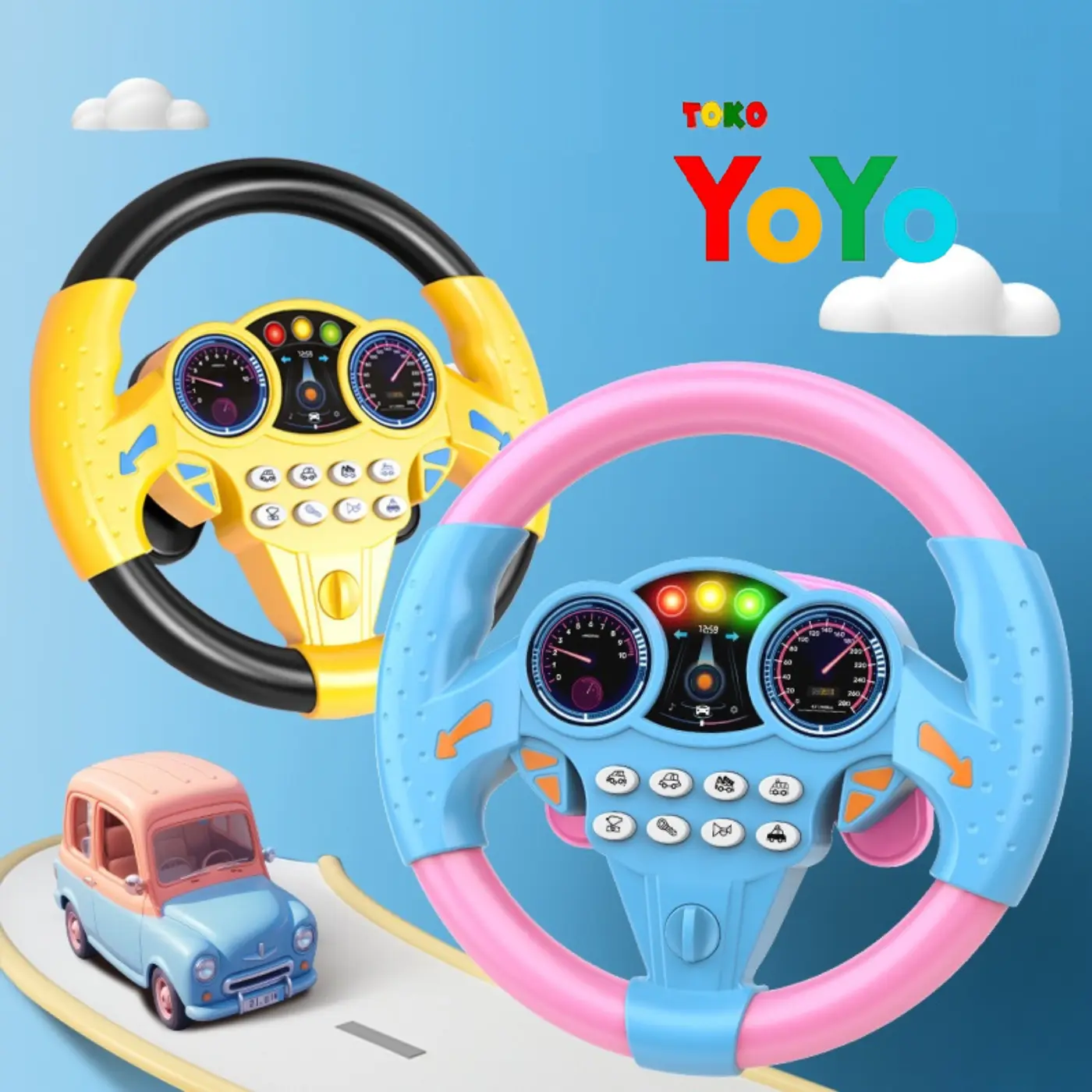 Mainan Setir Mobil Anak Setiran Edukasi Bayi Laki Perempuan Lucu Edukatif Umur 1 2 3 4 tahun toys kids