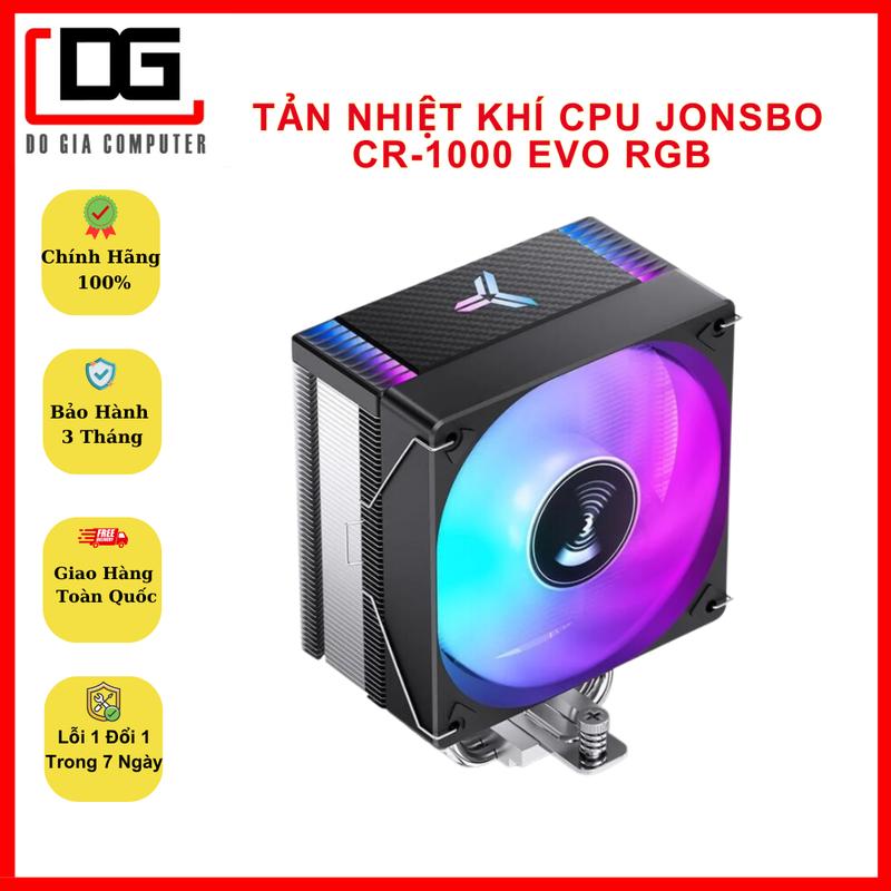 Tản nhiệt khí JONSBO CR-1000 EVO WHITE/BLACK(RGB), Bảo Hành 3 Tháng tản nhiệt