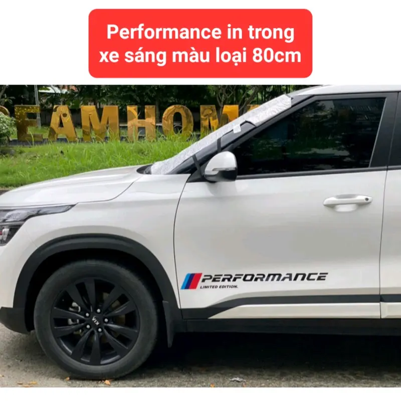 Bộ Combo 5 tem performance dán cánh cửa xe và gương chiếu hậu ô tô... decal ô tô ngoài trời, kháng nước, không ố vàng Nhãn Dán 2