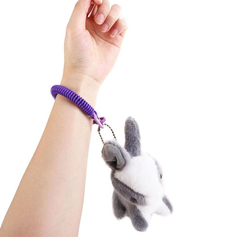 Phụ Kiện Dây Chuyền Chìa Khóa, Dây Coil Co Giãn, Co Giãn, Coil Có Thể Thu Vào, Giá Đỡ Dây Chuyền Chìa Khóa, Móc Chìa Khóa Còi, Móc Chìa Khóa, Móc Chìa Khóa, Móc Chìa Khóa Lò Xo, Thích Hợp Cho Hành Lý Và Thẻ Chìa Khóa ID, Vòng Tay, Móc Chìa Khóa Lò Xo Wome 2
