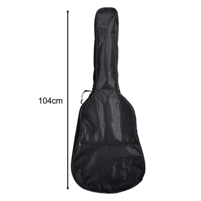 Product Introduction of Acoustic Guitar Case Oxford Cloth Large Pockets Guitar Gig Bag Shoulder Straps for Tuner Cables Strings Notebook Music files 0