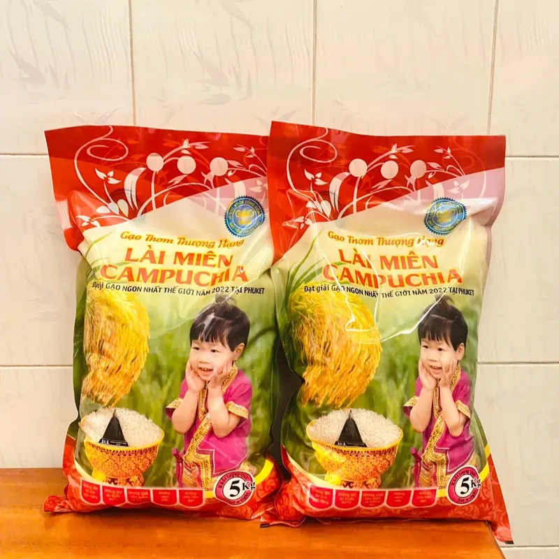 GẠO LÀI SỮA CAMPUCHIA mùa mới - DẺO THƠM, NGỌT CƠM (TÚI 5KG) 2