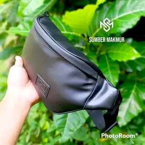 DM DWANMISS Tas Waist Bag Pria Tas Selempang Pria kulit sintetis Tahan Air Hujan Pinggang