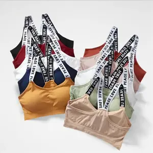 XT Sport Bra Kemben Push Up Busa Tanpa Kawat Pakain Dalam Wanita Brallete Bra Cup Gym BRA1