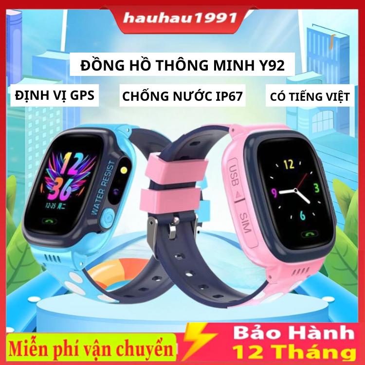Đồng Hồ Thông Minh Y92 Y31 Q12 Trẻ Em Đồng Hồ Định Vị Lắp Sim Nghe Gọi 2 Chiều Nhắn Tin Định Vị GPS Chống Nước SOS khẩn cấp