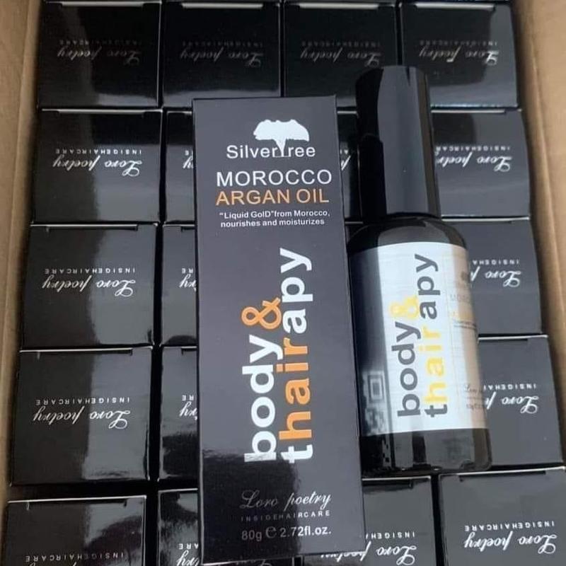 Tinh Dầu Dưỡng Tóc M o rocco Argan Oil - B O D Y & T H A I R A P Y Axit amin Chất dinh dưỡng cho tóc Chăm Sóc Tóc Trà Tea 3
