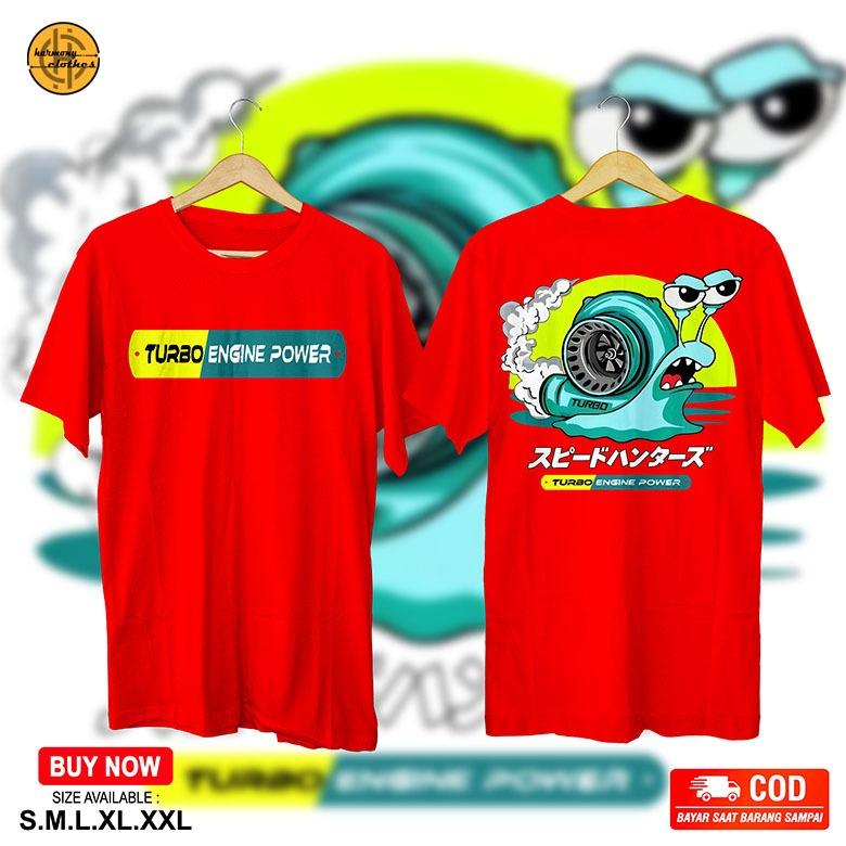 KAOS JDM TURBO SNAIL GARRY OTOMOTIF CUMI DARAT ENGINE DIESEL POWER Cotton Combed 30s R.04 3