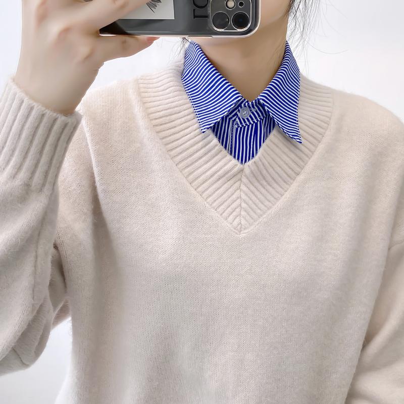 Product Introduction of Korean version of fake collar women's versatile fake collar shirt fake collar shirt collar sweater decorative collar spring, autumn and winter white collar 16