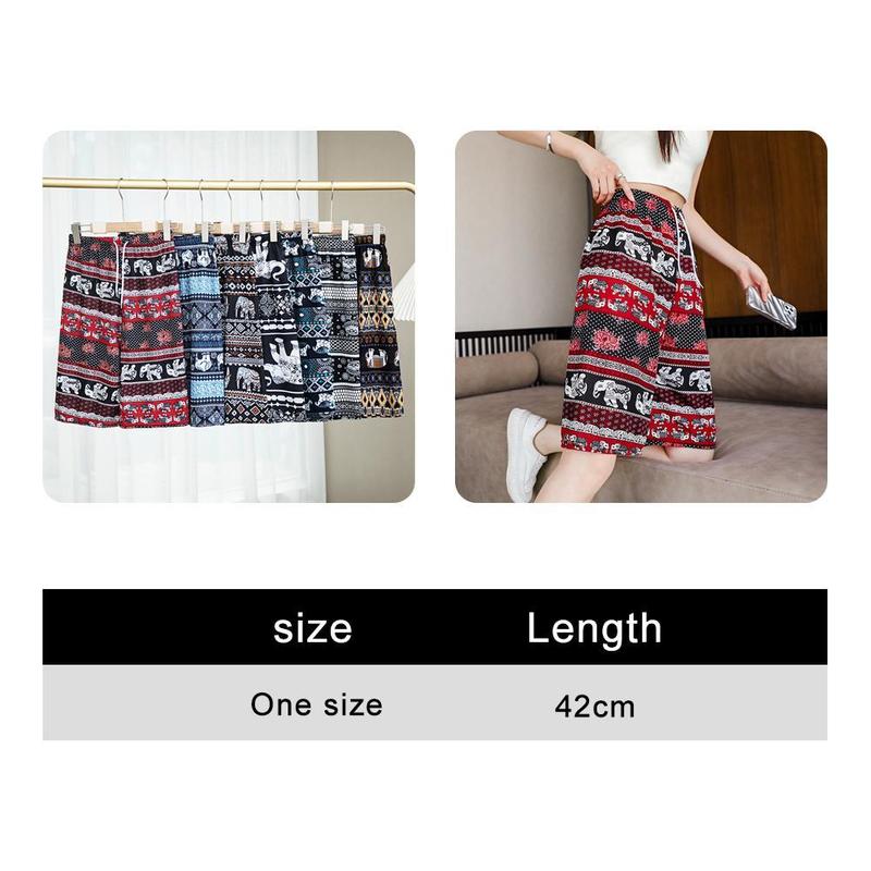 Product Introduction of Elephant Shorts Soft Cloth Comfortable To Wear Shorts Travel Sleep Stay At Home Elephant Pattern Pants With Many Patterns To Choose 0
